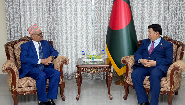 Ambassador of Nepal to Bangladesh paid a farewell call on the Foreign Minister Dr. A K Abdul Momen.