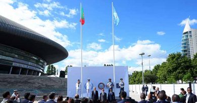 The United Nations flag formally hoists, beginning the UN Ocean Conference in Lisbon tomorrow.