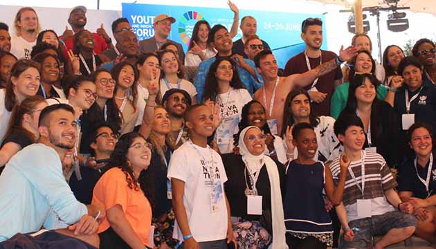 More than 150 young people from around the world started to find solutions in different areas connected to the Ocean.