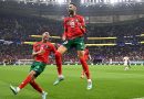 Morocco makes history by becoming the first Arab nation to reach the semifinals, scoring Morocco -1 Portugal -0.