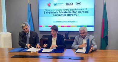 Establishment of the Bangladesh Private Sector Working Committee jointly with the UN Resident Coordinator in Bangladesh.