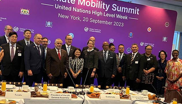 BD Foreign Minister stressed climate migrant support for global inclusivity commitment.